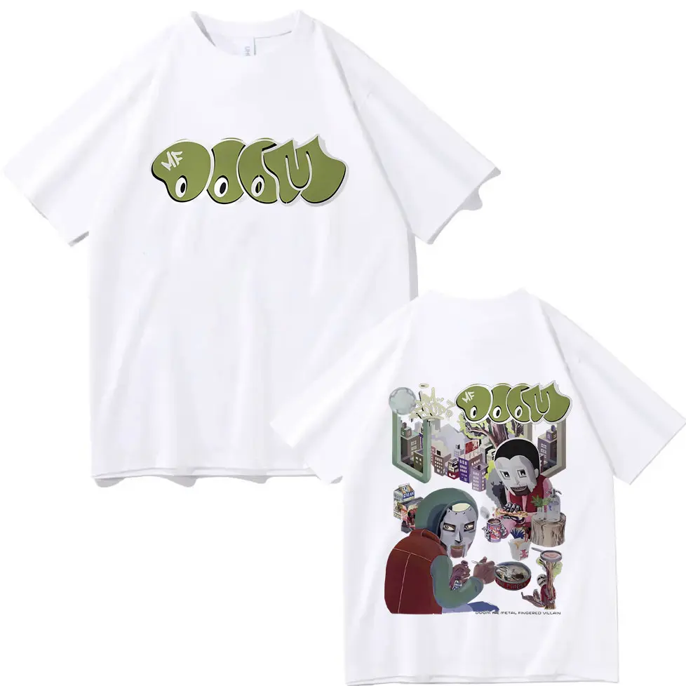 Rapper Mf Doom MM FOOD Graphic T Shirts Fashion Hip Hop Vintage Short Sleeve T-shirt Men Women Casual Oversized Cotton T-shirts