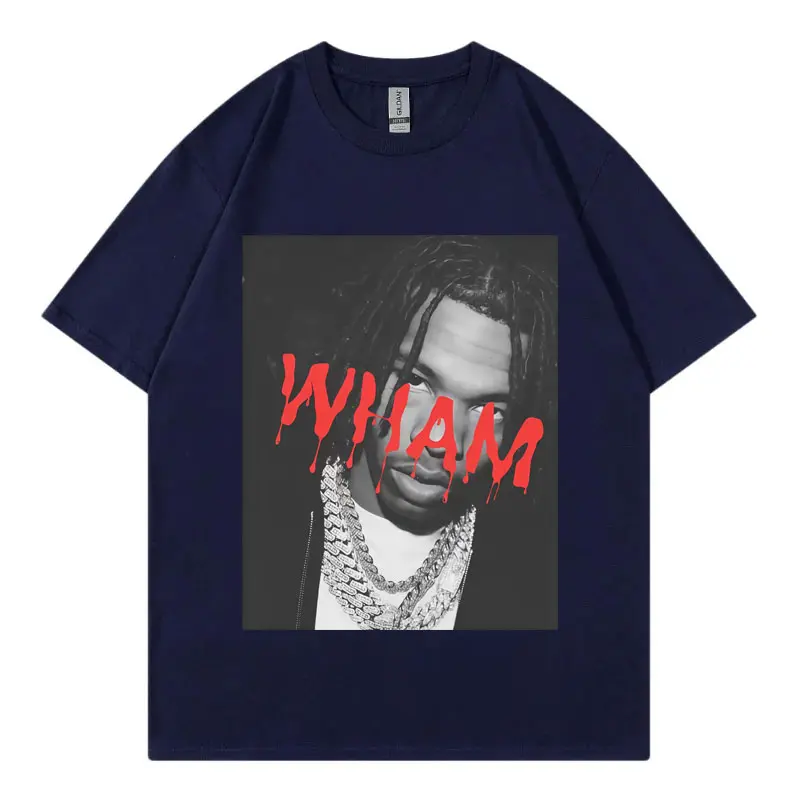 Rapper Lil Baby Wham Graphic T Shirts Concert Tour Fan Gift Merch T-shirts Men's Women's Hip Hop Fashion Short Sleeve T-shirt