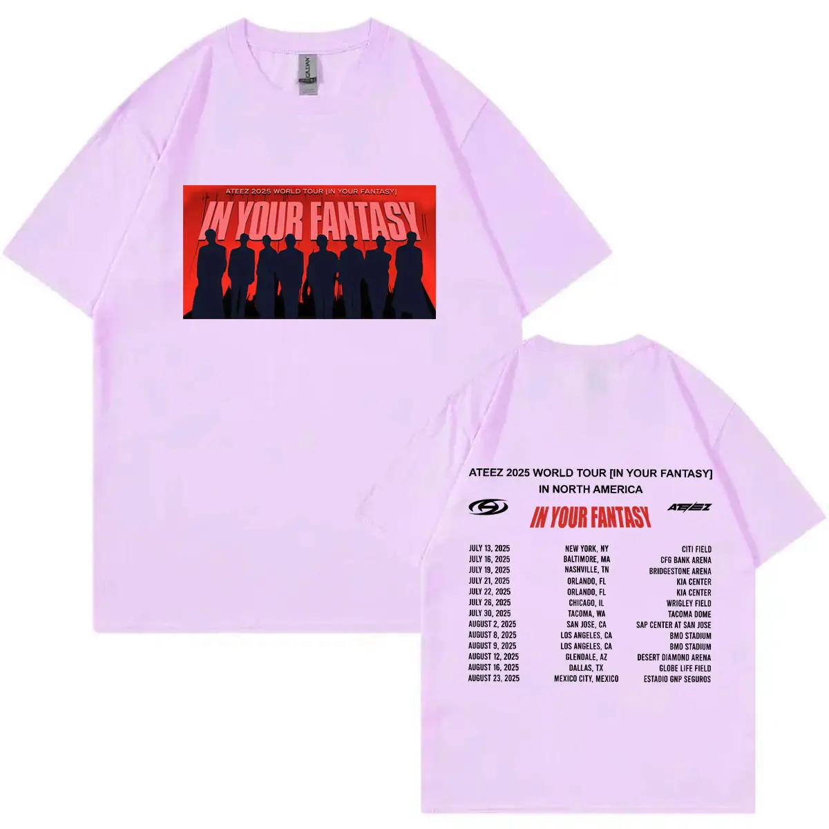 ATEEZ 2025 World Tour in Your Fantasy Merch T-shirts Fashion Kpop Short Sleeve T-shirt Men Women High Quality Cotton T Shirts