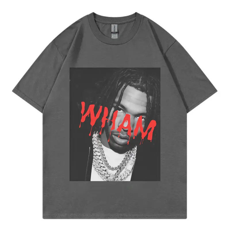 Rapper Lil Baby Wham Graphic T Shirts Concert Tour Fan Gift Merch T-shirts Men's Women's Hip Hop Fashion Short Sleeve T-shirt