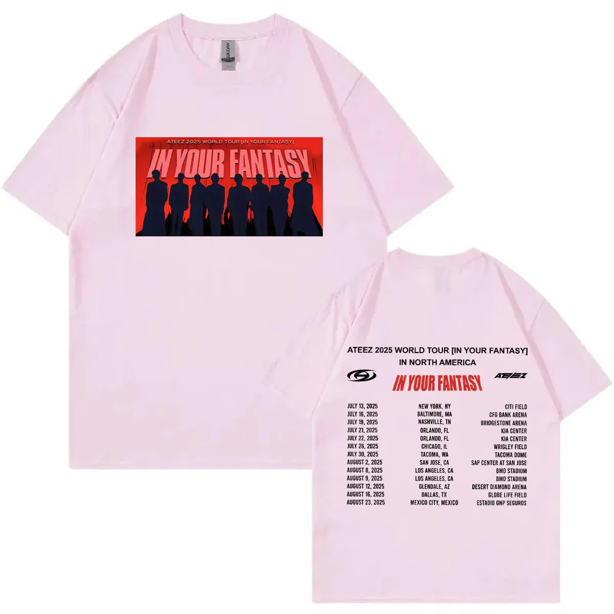 ATEEZ 2025 World Tour in Your Fantasy Merch T-shirts Fashion Kpop Short Sleeve T-shirt Men Women High Quality Cotton T Shirts