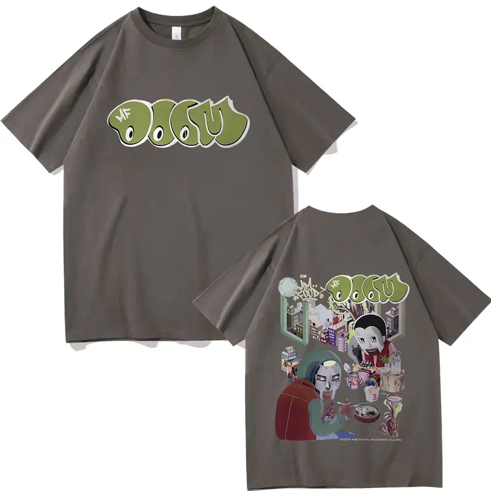 Rapper Mf Doom MM FOOD Graphic T Shirts Fashion Hip Hop Vintage Short Sleeve T-shirt Men Women Casual Oversized Cotton T-shirts