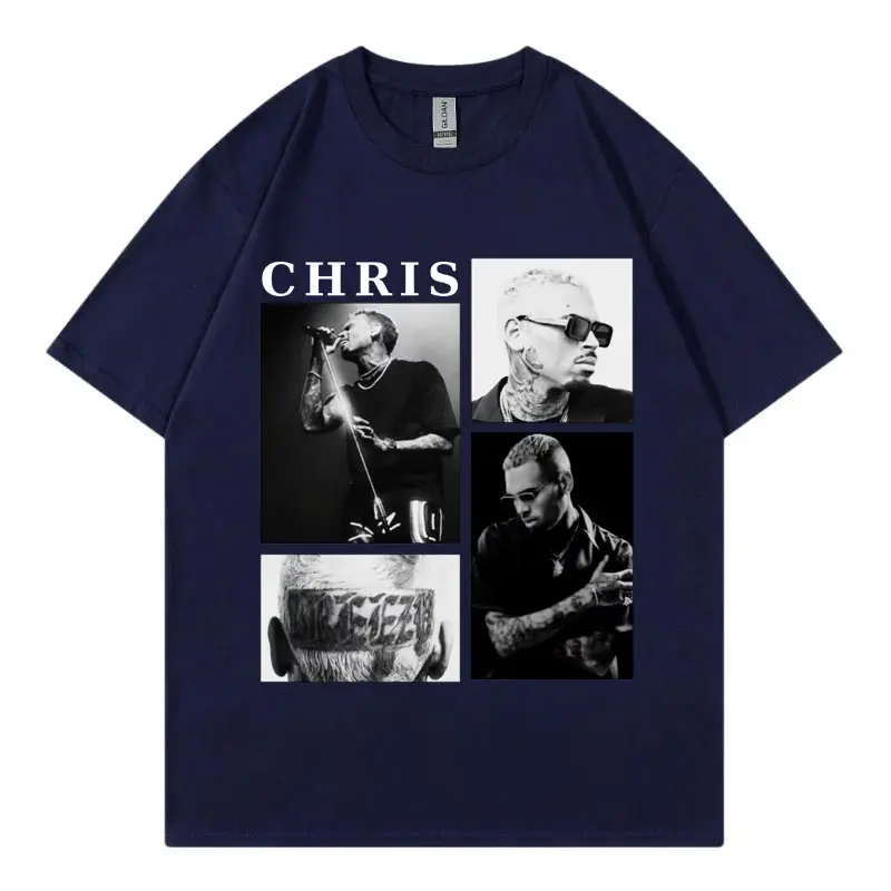 Rapper Chris Brown Graphic T Shirts Men's Women Fashion Hip Hop Vintage Short Sleeve T-shirt Summer Casual Loose Cotton T-shirts