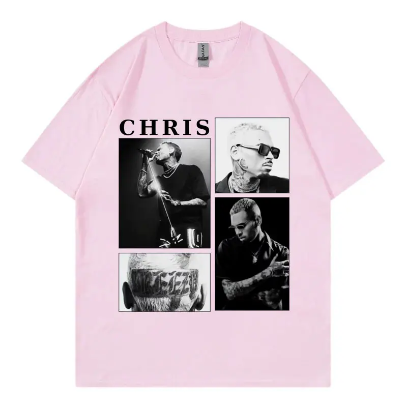Rapper Chris Brown Graphic T Shirts Men's Women Fashion Hip Hop Vintage Short Sleeve T-shirt Summer Casual Loose Cotton T-shirts
