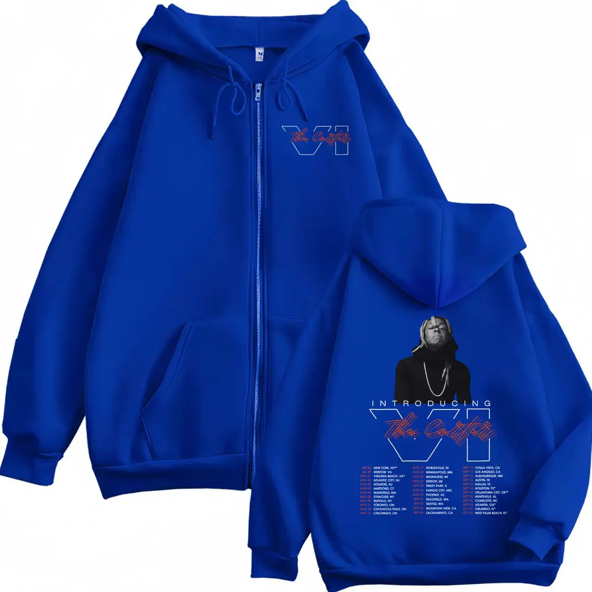 Lil Wayne Tha Carter VI Tour 2025 Merch Zipper Hoodie High Quality Fashion Zip Up Pullovers Men Women Hip Hop Retro Sweatshirts