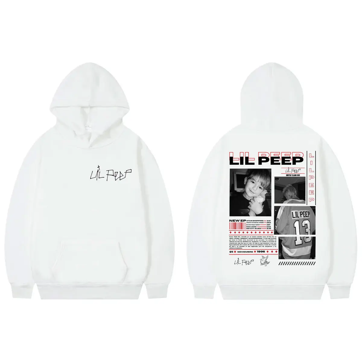 Rapper Lil Peep Print Hoodies Fashion Men Women Clothing Fashion Hip Hop Pullovers Autumn Winter Casual Long Sleeve Sweatshirts