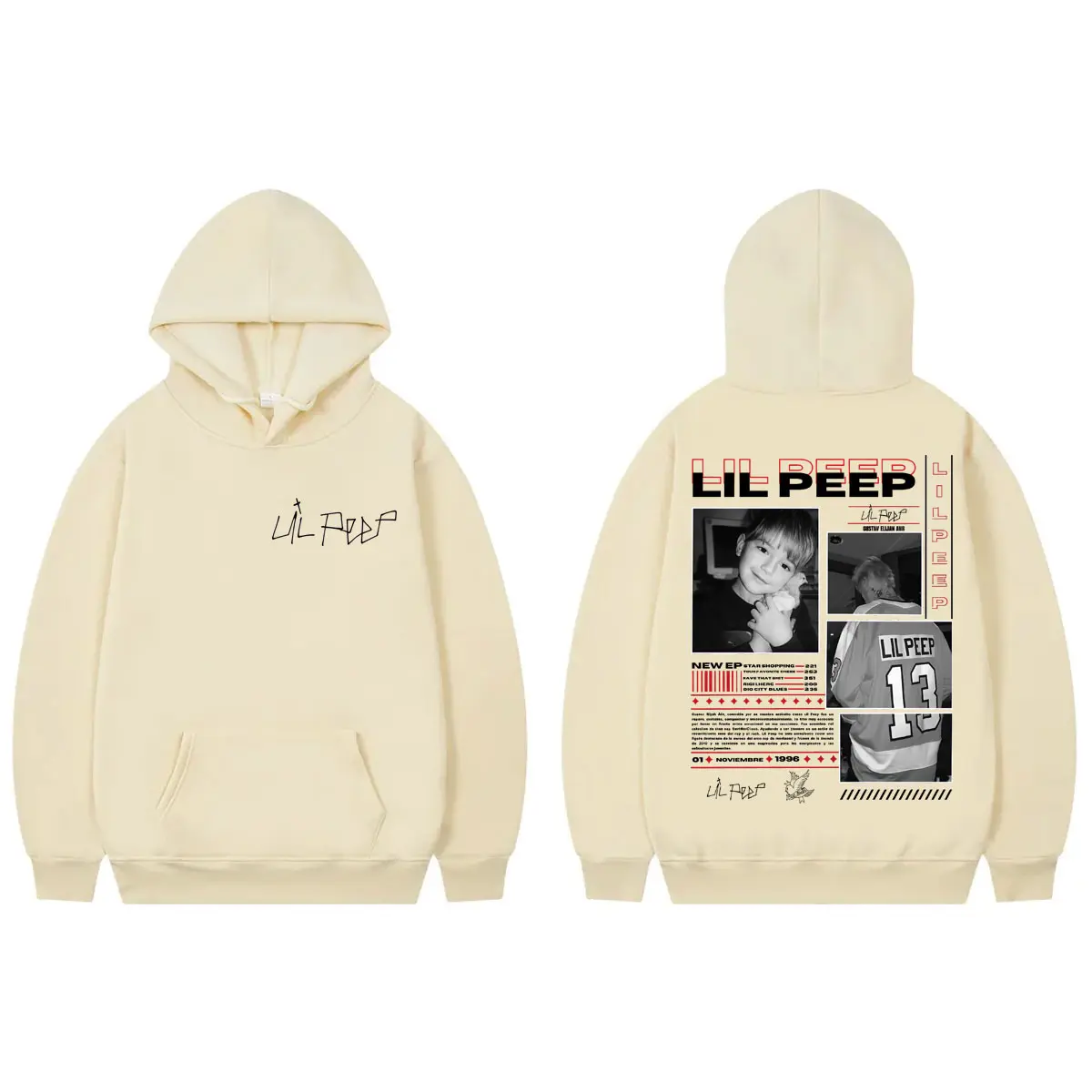 Rapper Lil Peep Print Hoodies Fashion Men Women Clothing Fashion Hip Hop Pullovers Autumn Winter Casual Long Sleeve Sweatshirts