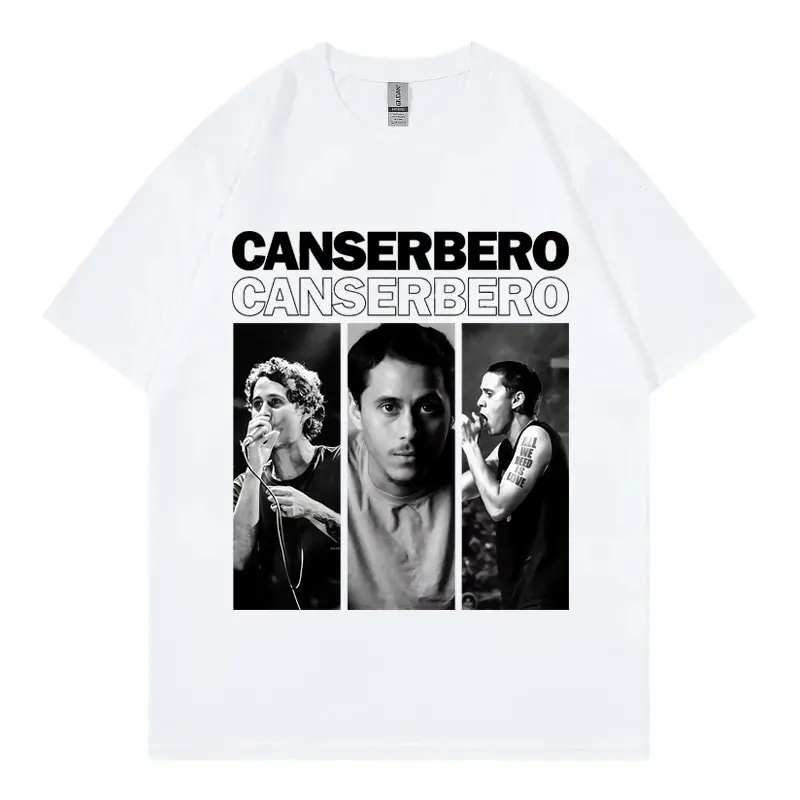 Rapper Canserbero Graphic T Shirt Fashion Hip Hop Vintage Short Sleeve T-shirts Men Women Casual Loose Cotton T-shirt Streetwear