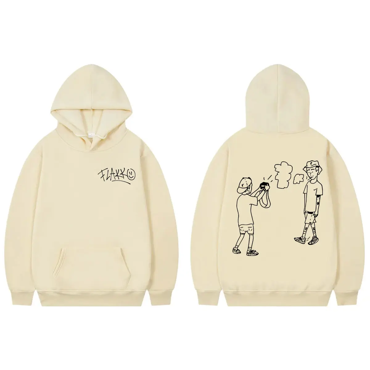 Rapper Rels B Skinny Flakko Merch Hoodies Men Women Clothing Fashion Hip Hop Pullovers High Quality Fleece Hooded Sweatshirts