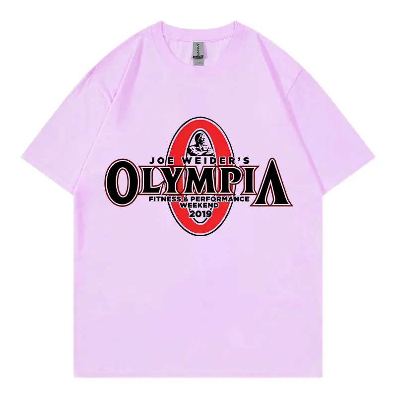 Olympia Gym Fitness Pump Cover Graphic T Shirt Men Women Fashion Vintage Short Sleeve T-shirt High Quality Cotton Loose T-shirts