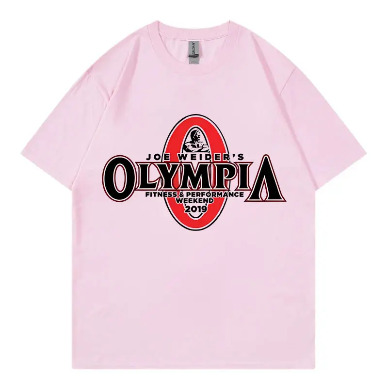 Olympia Gym Fitness Pump Cover Graphic T Shirt Men Women Fashion Vintage Short Sleeve T-shirt High Quality Cotton Loose T-shirts