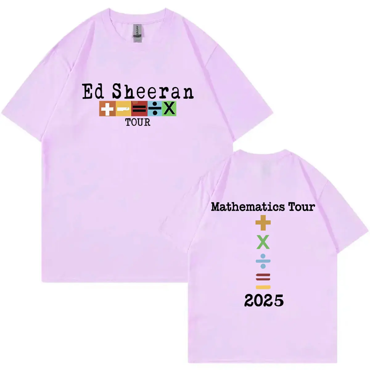 Ed Sheeran Mathematics Tour 2025 T-shirt Men Women Clothing Rock Hip Hop Short Sleeve T Shirts Casual Fashion Oversized T-shirts