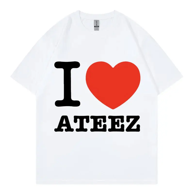 I Like ATEEZ T-shirt in Your Fantasy World Tour 2025 Merch T Shirts Men Women Hip Hop Fashion Short Sleeve T-shirts Streetwear