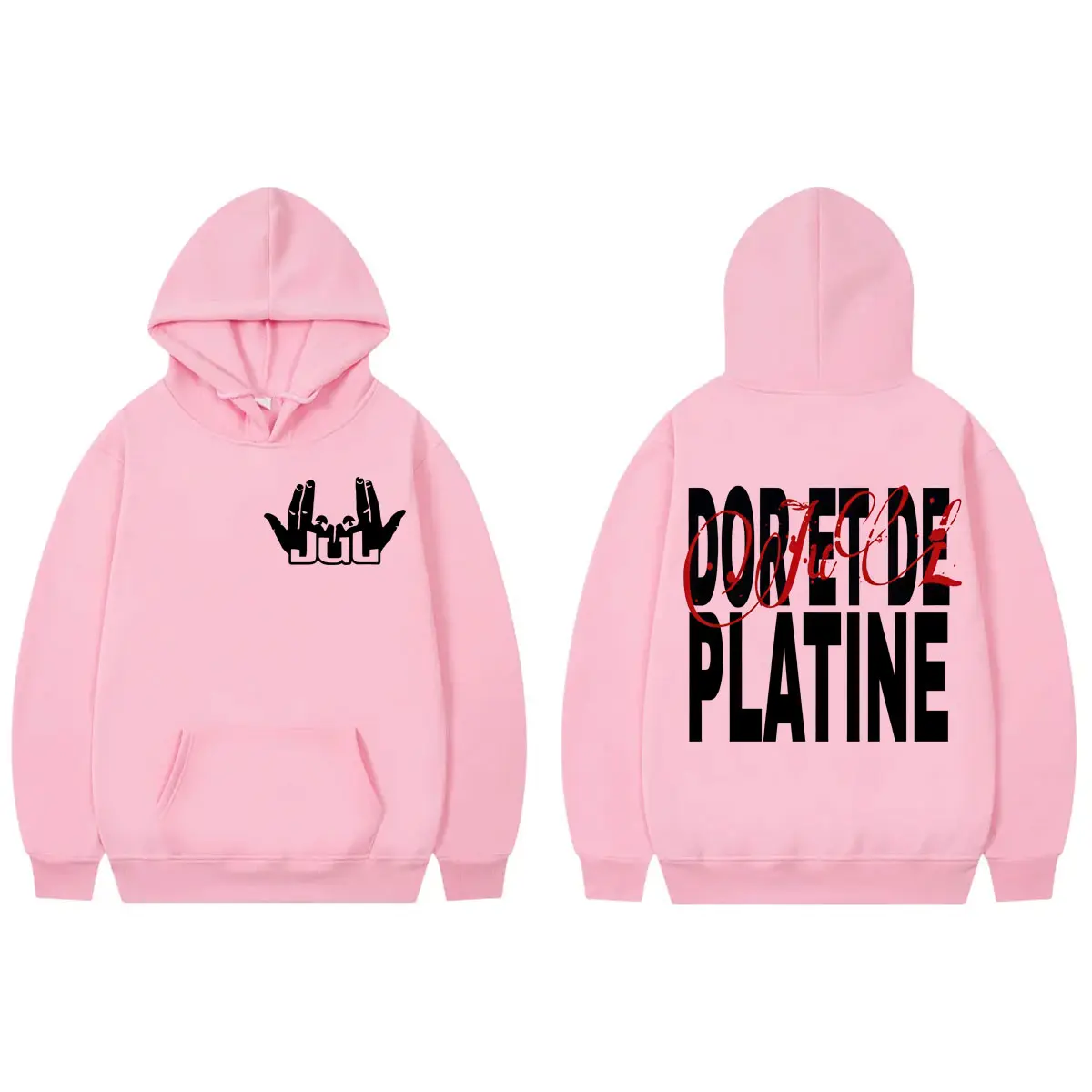French Rapper JUL Merch Hoodies Men Women Clothing Fashion Hip Hop Hooded Sweatshirts Autumn Winter Casual Oversized Pullovers