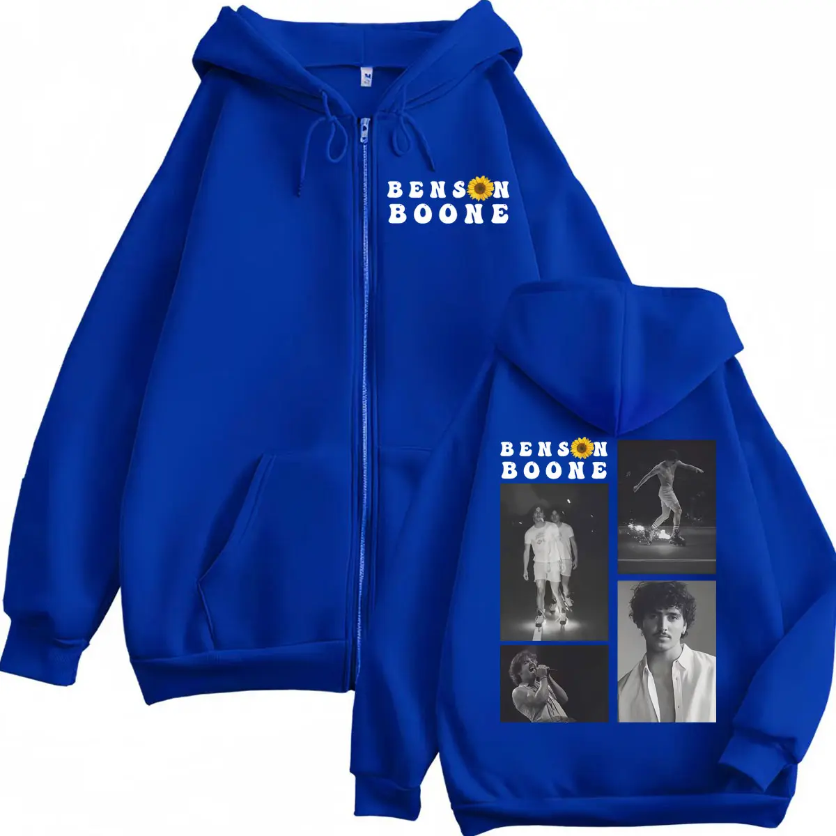 Singer Benson Boone Graphic Zipper Hoodies American Heart World Tour 2025 Zip Up Sweatshirts Mens Women Fashion Retro Pullovers