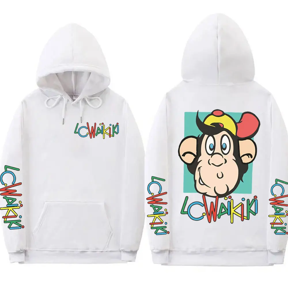 Lc Waikiki Monkey Limited Graphic Hoodie Fashion Y2k Oversized Clothing Pullovers Men Women Casual Long Sleeve Hooded Sweatshirt