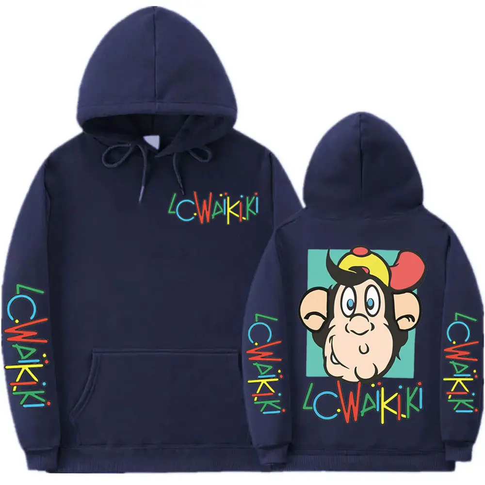 Lc Waikiki Monkey Limited Graphic Hoodie Fashion Y2k Oversized Clothing Pullovers Men Women Casual Long Sleeve Hooded Sweatshirt
