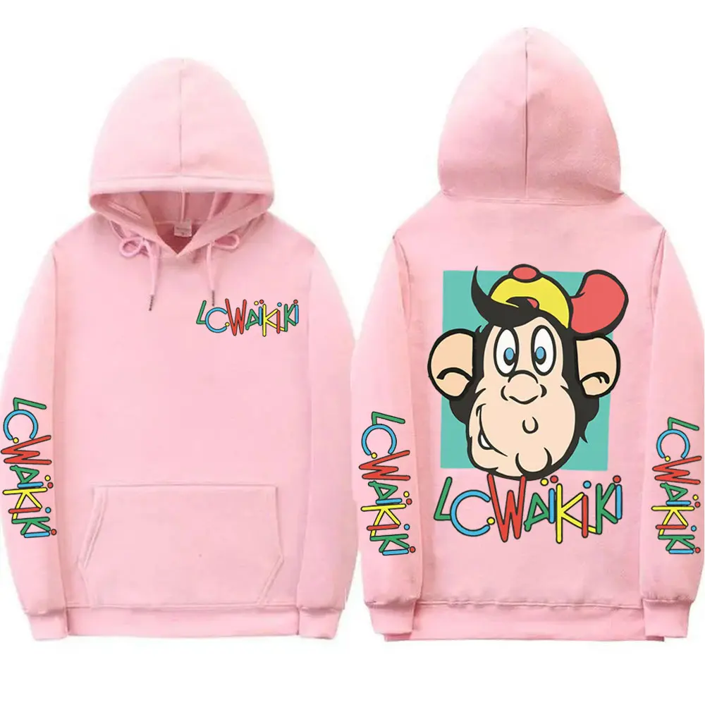 Lc Waikiki Monkey Limited Graphic Hoodie Fashion Y2k Oversized Clothing Pullovers Men Women Casual Long Sleeve Hooded Sweatshirt