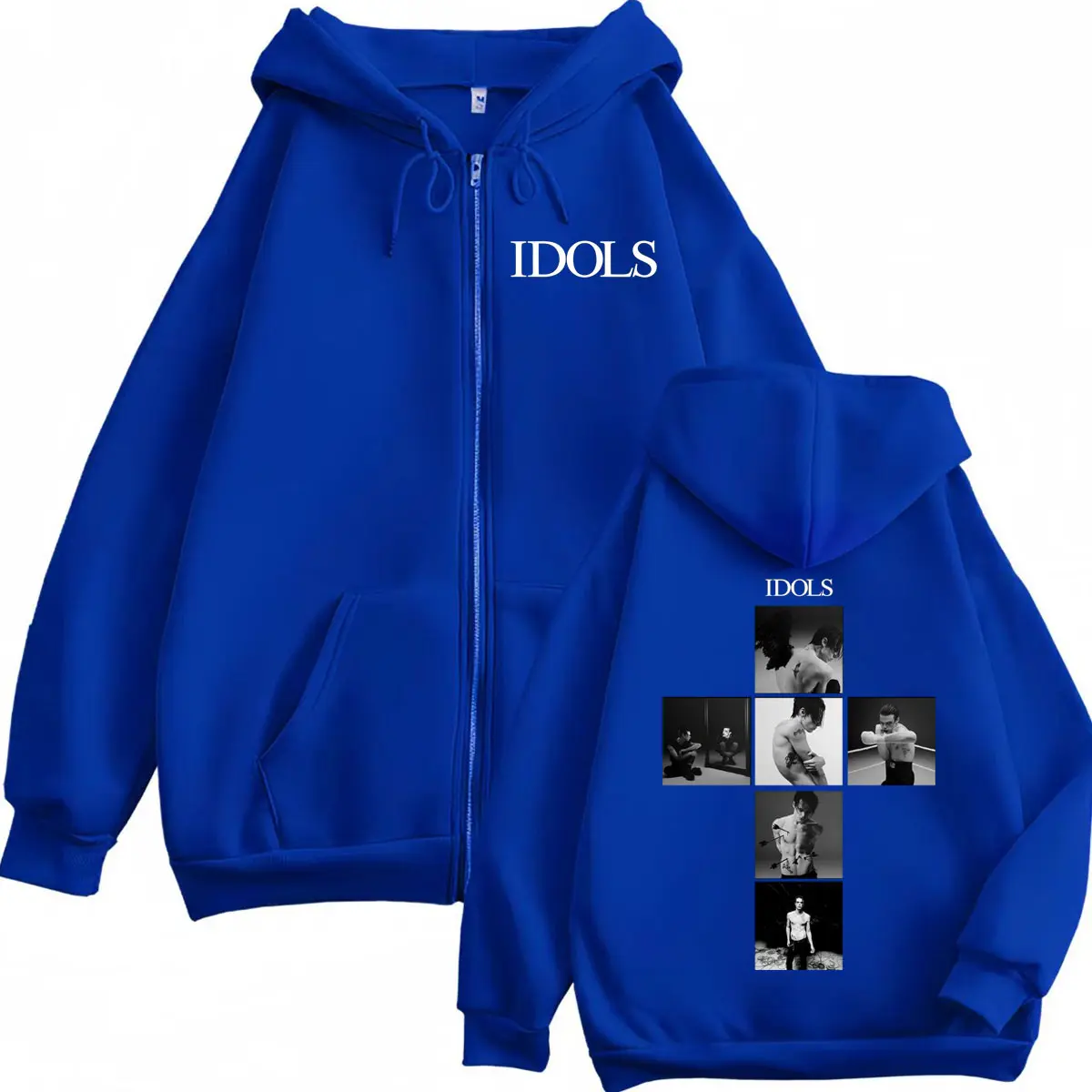 Singer Yungblud IDOLS 2025 New Album Zipper Hoodie Fashion Hip Hop Zip Up Hooded Sweatshirt Men's Women's Casual Loose Pullovers