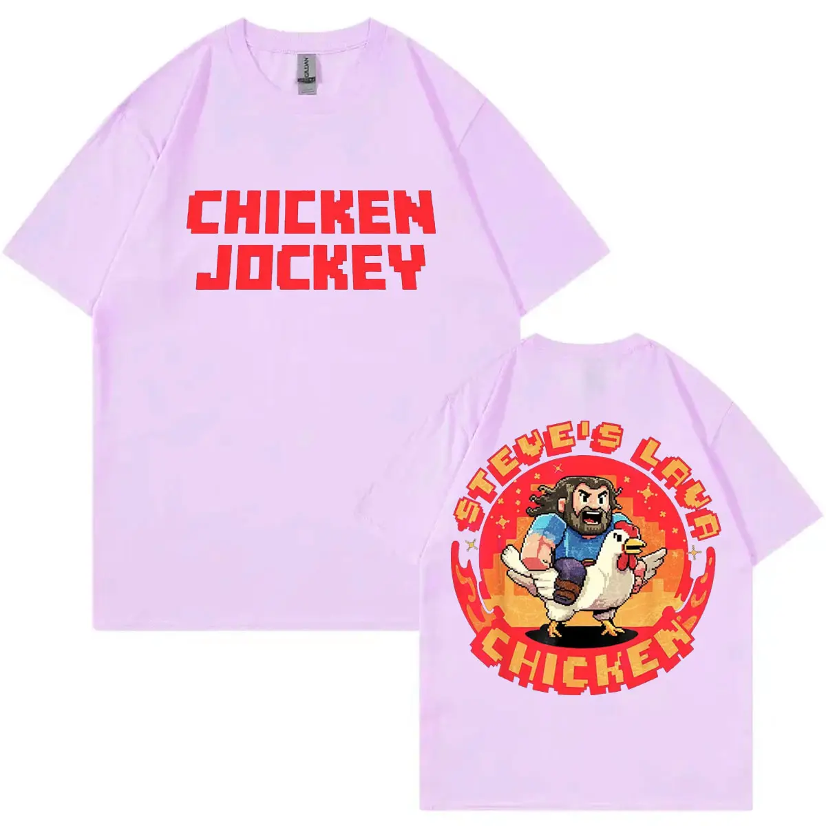 Funny Chicken Jockey Merch T Shirts Men Women Fashion Y2k Vintage Short Sleeve T-shirt High Quality Cotton Oversized T-shirts