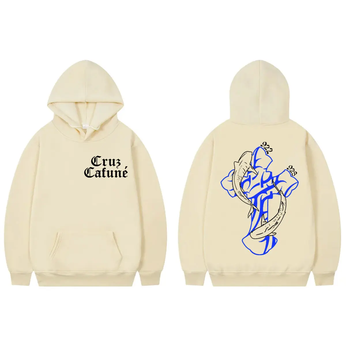 Rapper Cruz Cafuné 922 928 Graphic Hoodie Men Women Hip Hop Fashion Hooded Sweatshirts High Quality Fleece Oversized Pullovers