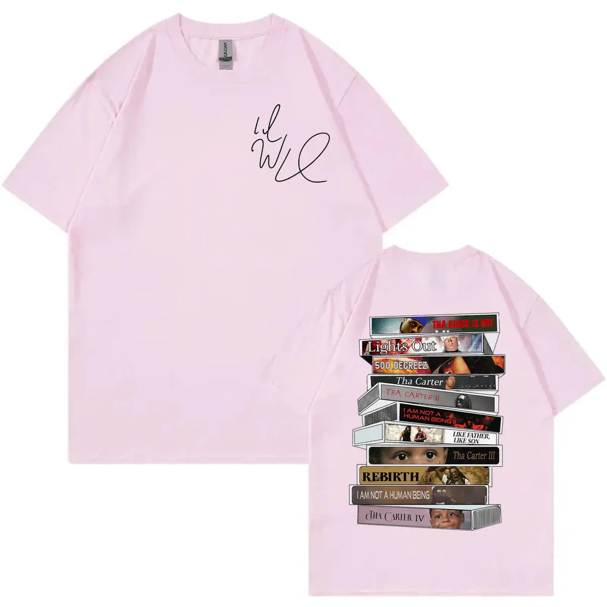 Rapper Lil Wayne Album Merch T-shirt Men's Women's Hip Hop Fashion Short Sleeve T-shirts High Quality Cotton Oversized T Shirts