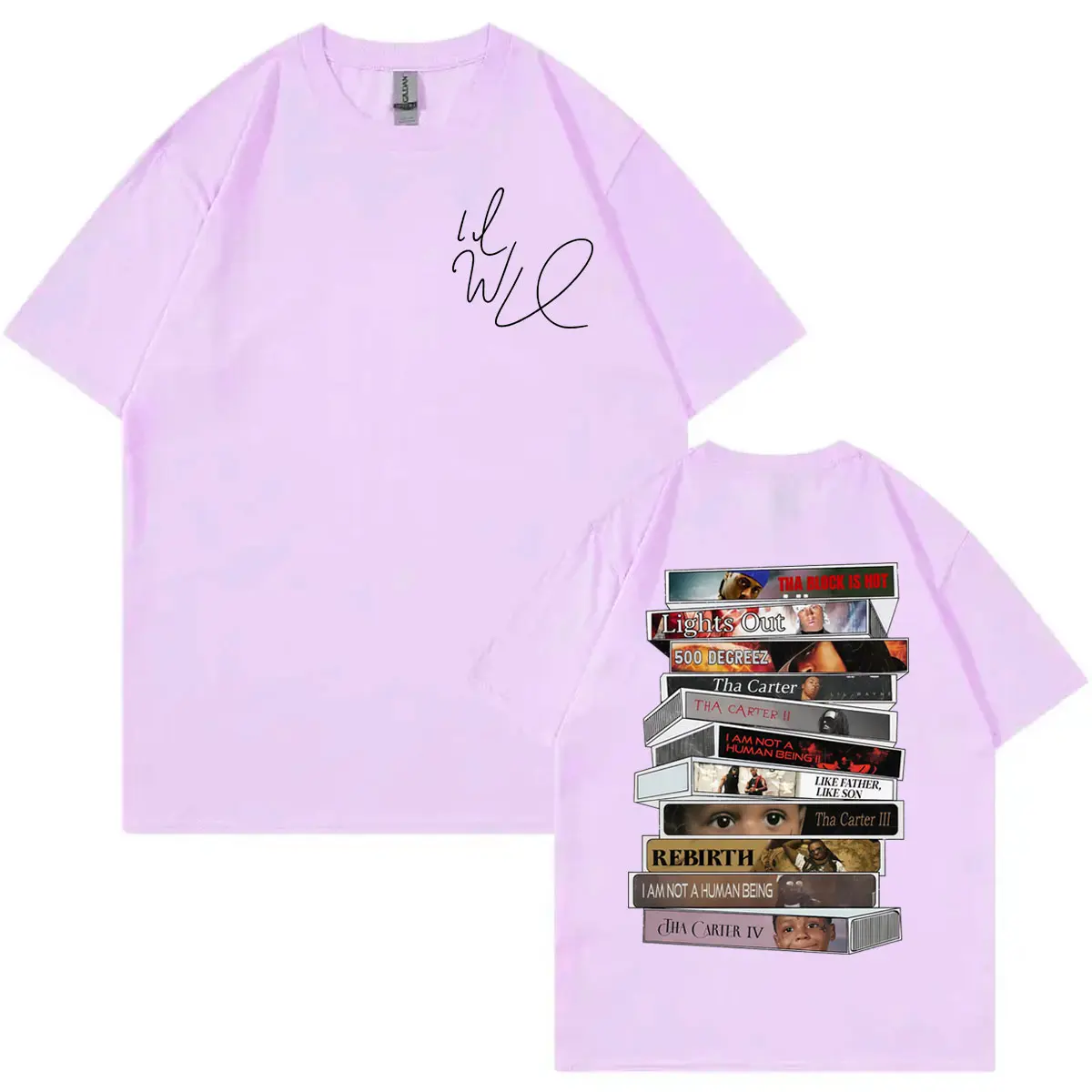 Rapper Lil Wayne Album Merch T-shirt Men's Women's Hip Hop Fashion Short Sleeve T-shirts High Quality Cotton Oversized T Shirts