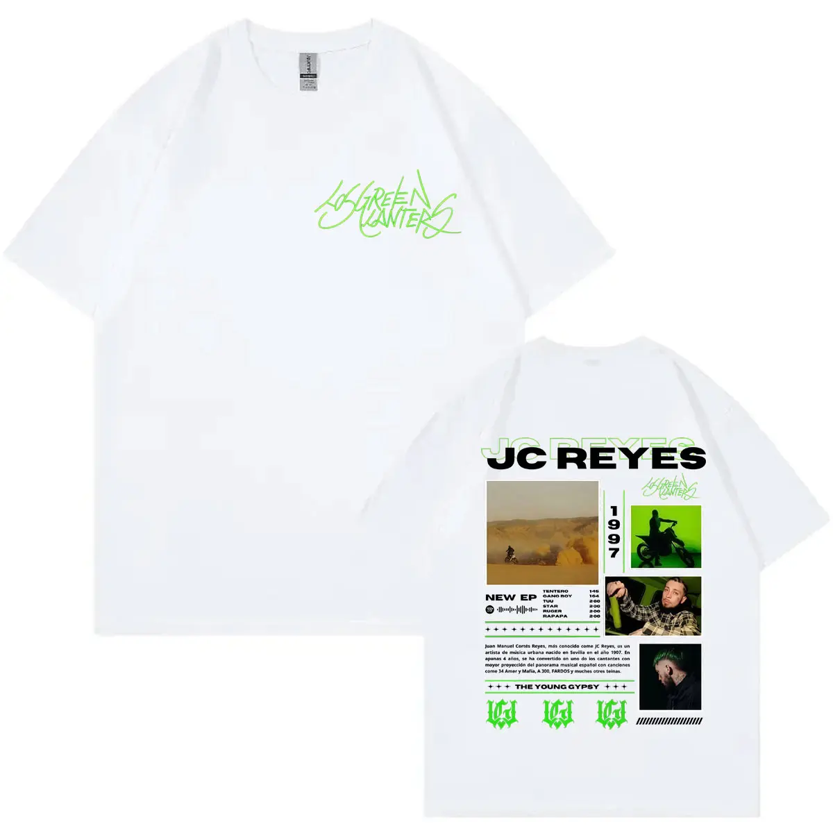 Rapper Jc Reyes Tour 2025 Merch T-shirt Men Women Clothing Hip Hop Trend Short Sleeve T Shirts Fashion Y2k Oversized T-shirts