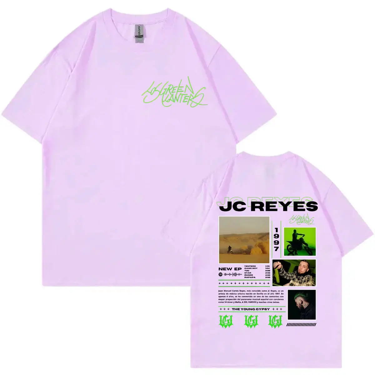 Rapper Jc Reyes Tour 2025 Merch T-shirt Men Women Clothing Hip Hop Trend Short Sleeve T Shirts Fashion Y2k Oversized T-shirts