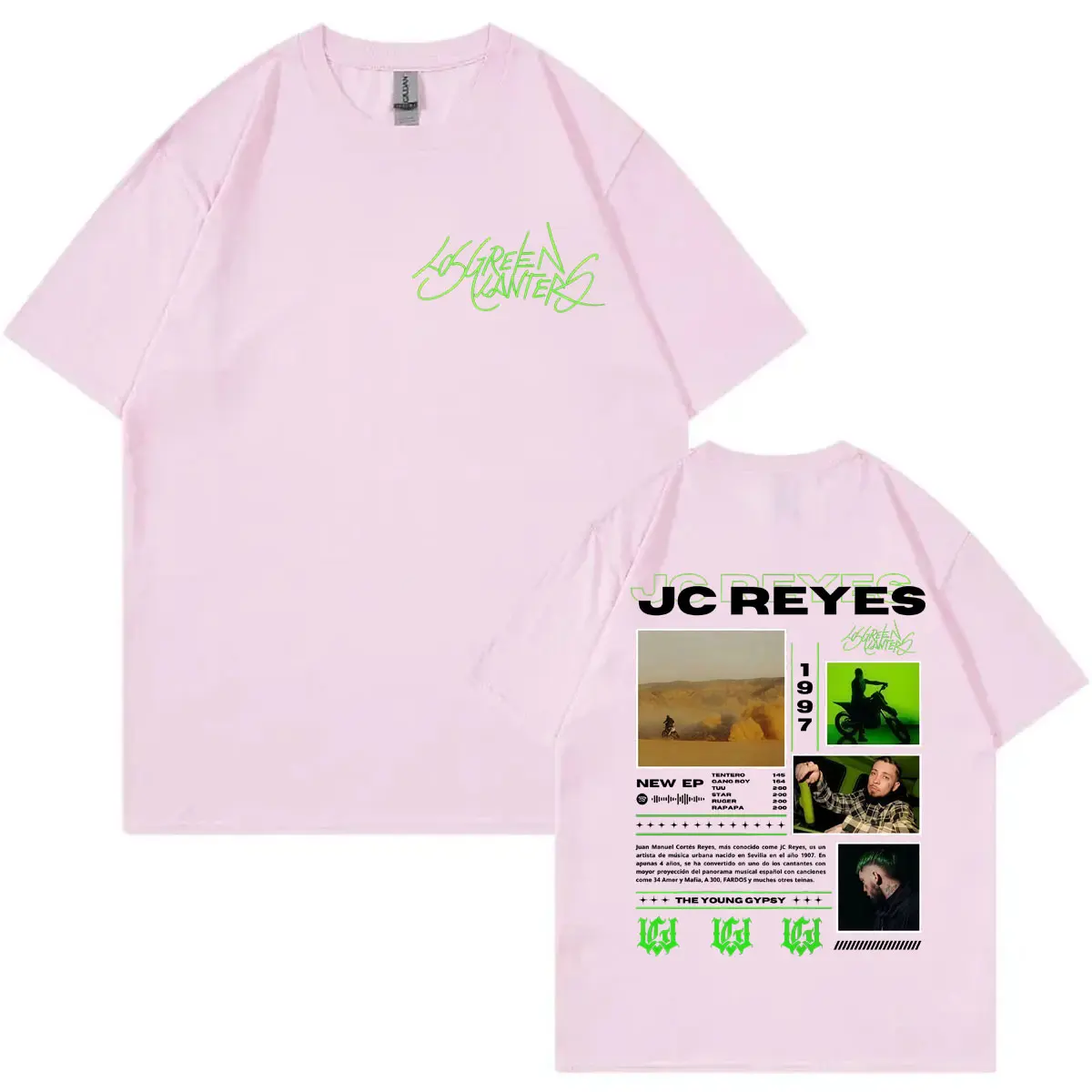 Rapper Jc Reyes Tour 2025 Merch T-shirt Men Women Clothing Hip Hop Trend Short Sleeve T Shirts Fashion Y2k Oversized T-shirts