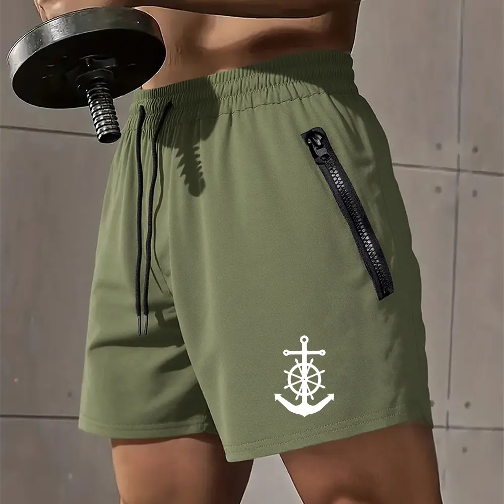 Men's Board Shorts Swimming Trunks for Men Summer Surfing Fitness Quick DryBeach Shorts with Zippered Pocket Male 5Colors