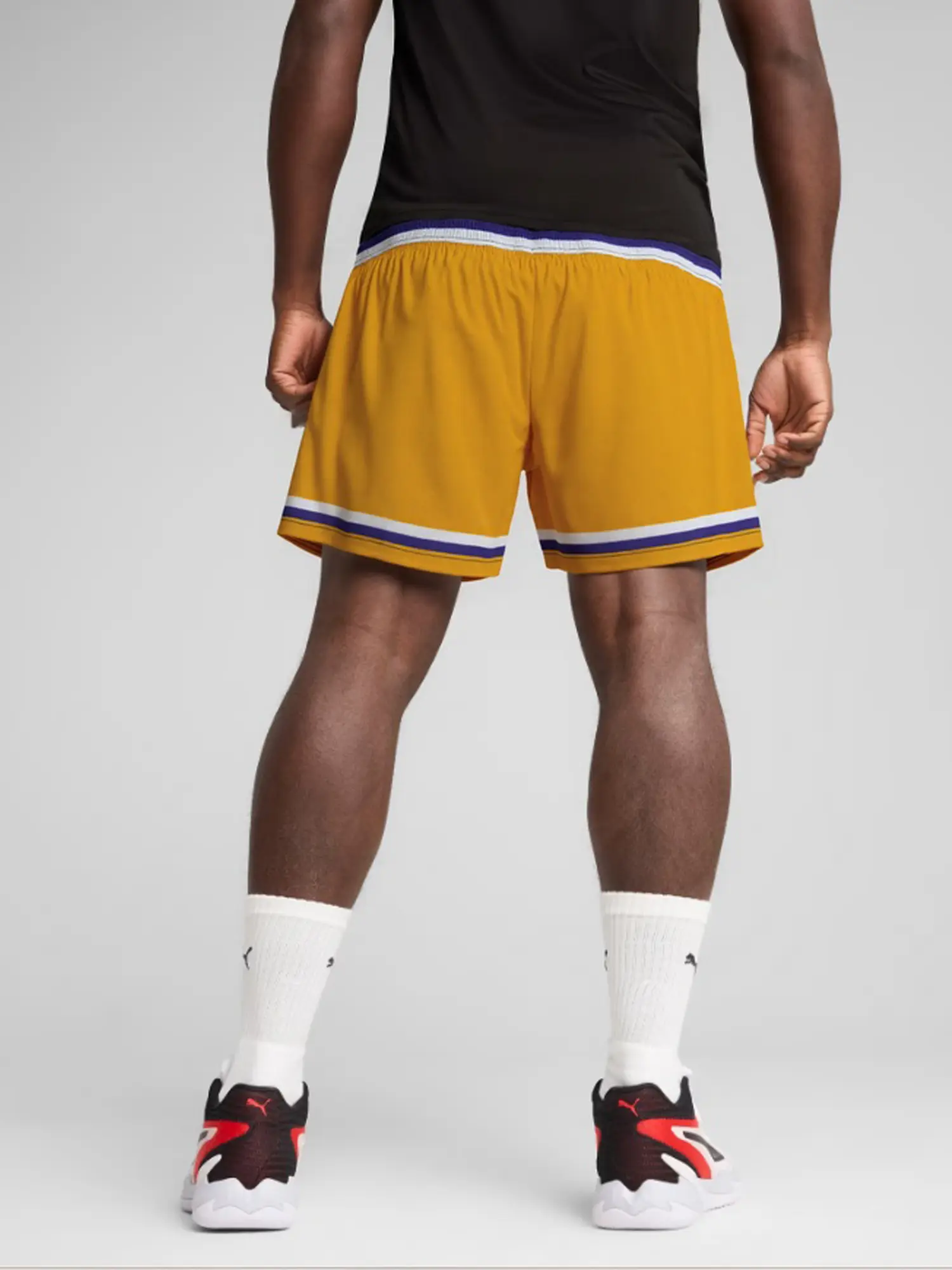 Men's Sports Basketball Los Angeles Printed Shorts Quick Dry Fitness Shorts Summer Fitness Running Casual Breathable Shorts Men