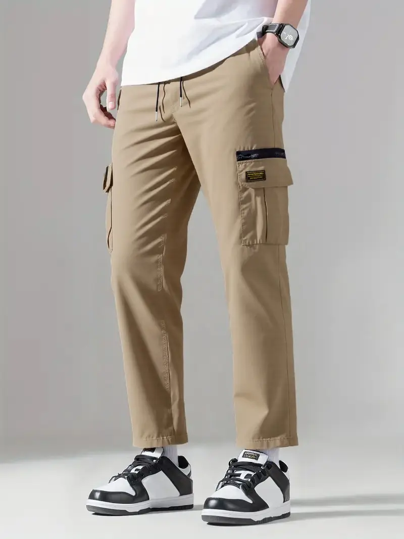 Men's casual overalls for outdoor sports, walking and shopping, breathable and non-sweating