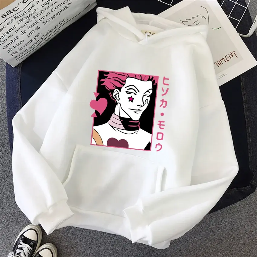 HUNTER X HUNTER Anime Hoodies for Men Women Hisoka Morow Manga Sweatshirts Gothic Harajuku Pullover Men's Clothing Fleece Autumn