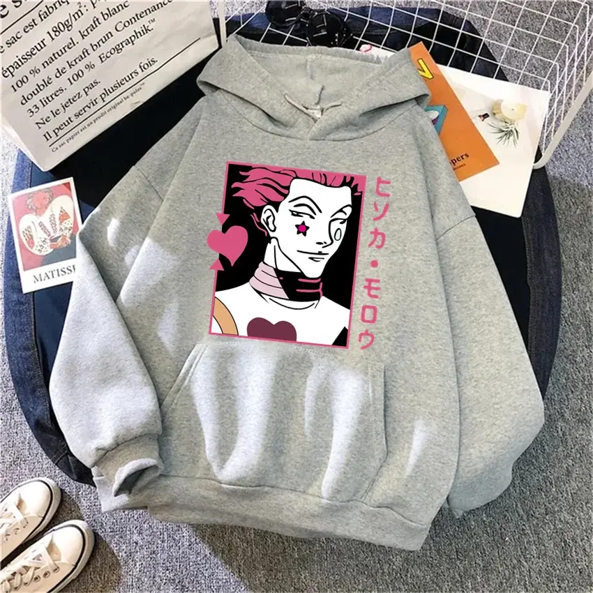 HUNTER X HUNTER Anime Hoodies for Men Women Hisoka Morow Manga Sweatshirts Gothic Harajuku Pullover Men's Clothing Fleece Autumn