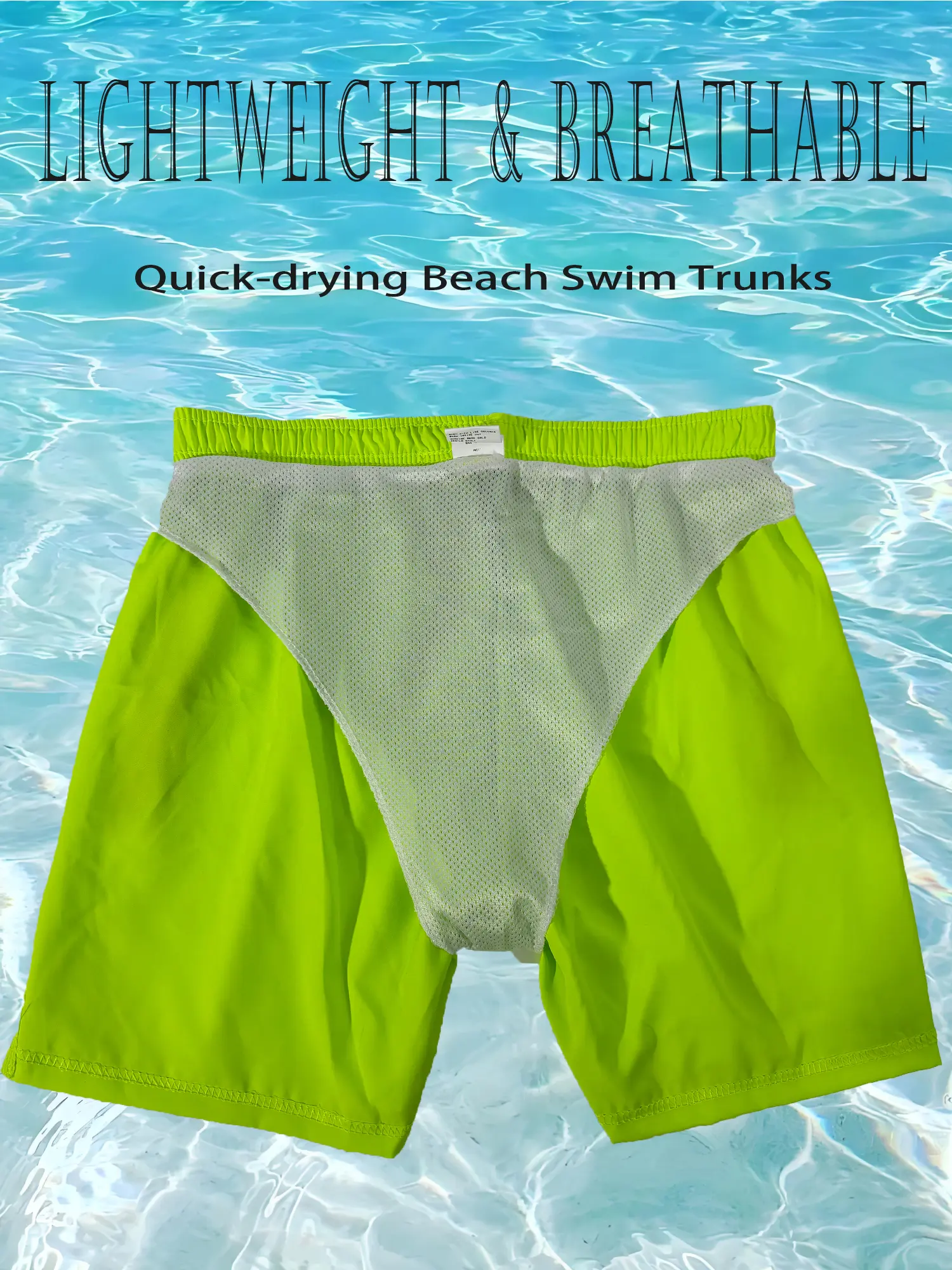 Men's Swim Shorts Swim Trunks Quick Dry Board Shorts Light Breathable Beach Shorts Casual Gym Shorts for Men Summer Beach Pool