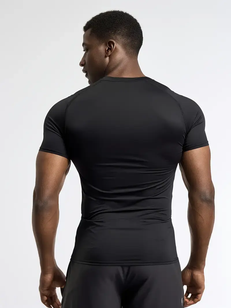Men's "Dreamer" Graphic Compression T-Shirt - Quick Dry Tight Breathable Summer Sports Leisure Comfort
