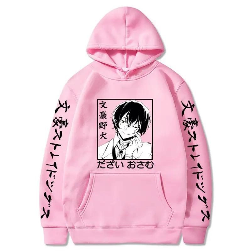 Bungo Stray Dogs Anime Hoodies Men Women Gothic Harajuku Sweatshirts Cartoon Manga Pullover Fleece Fall Winter Streetwear Unisex