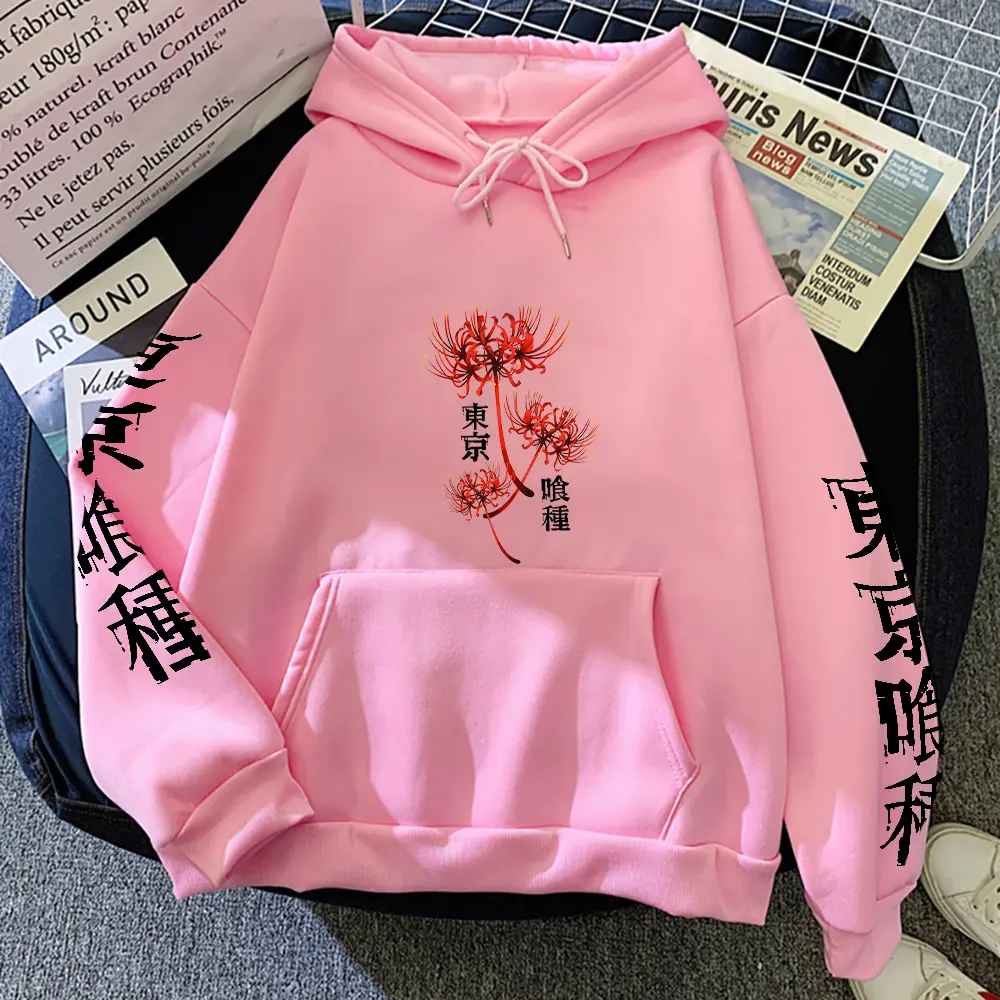 Tokyo Ghoul Anime Hoodies Men Women Harajuku Gothic Sweatshirts Casual Hooded Pullover Fashion Streetwear Autumn Winter 8 Colors