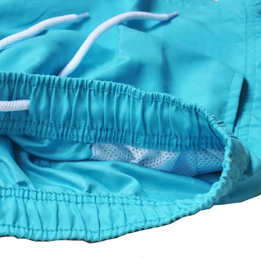 Men's Swim Trunks Beach Shorts Drawstring with Mesh Lining Elastic Waist Plain Breathable Soft Casual Daily Streetwear