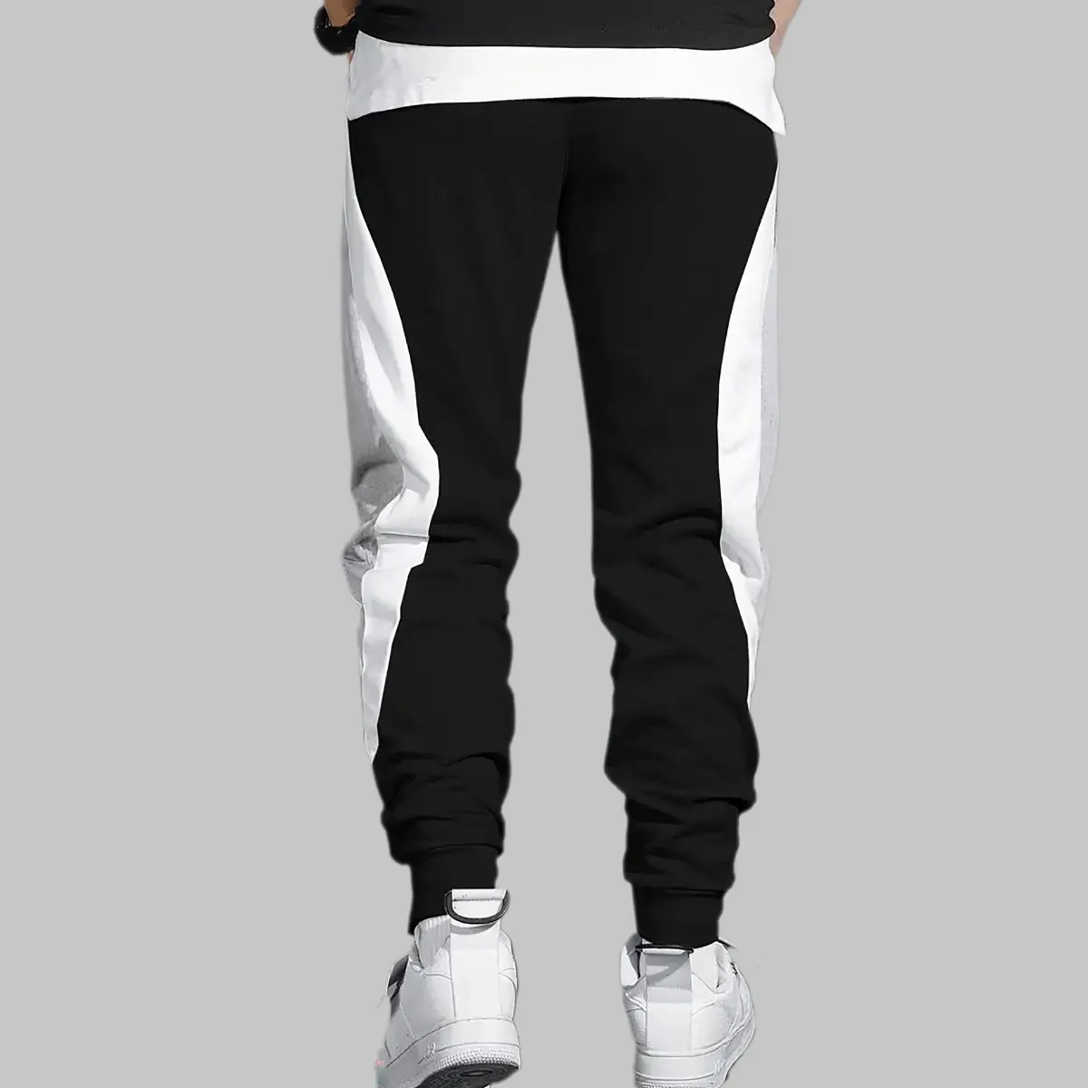 Men's Sports Pants Spring Autumn Male Loose Fitting Leggings Patchwork Running Training Casual Pants Fashion Outfit Trousers