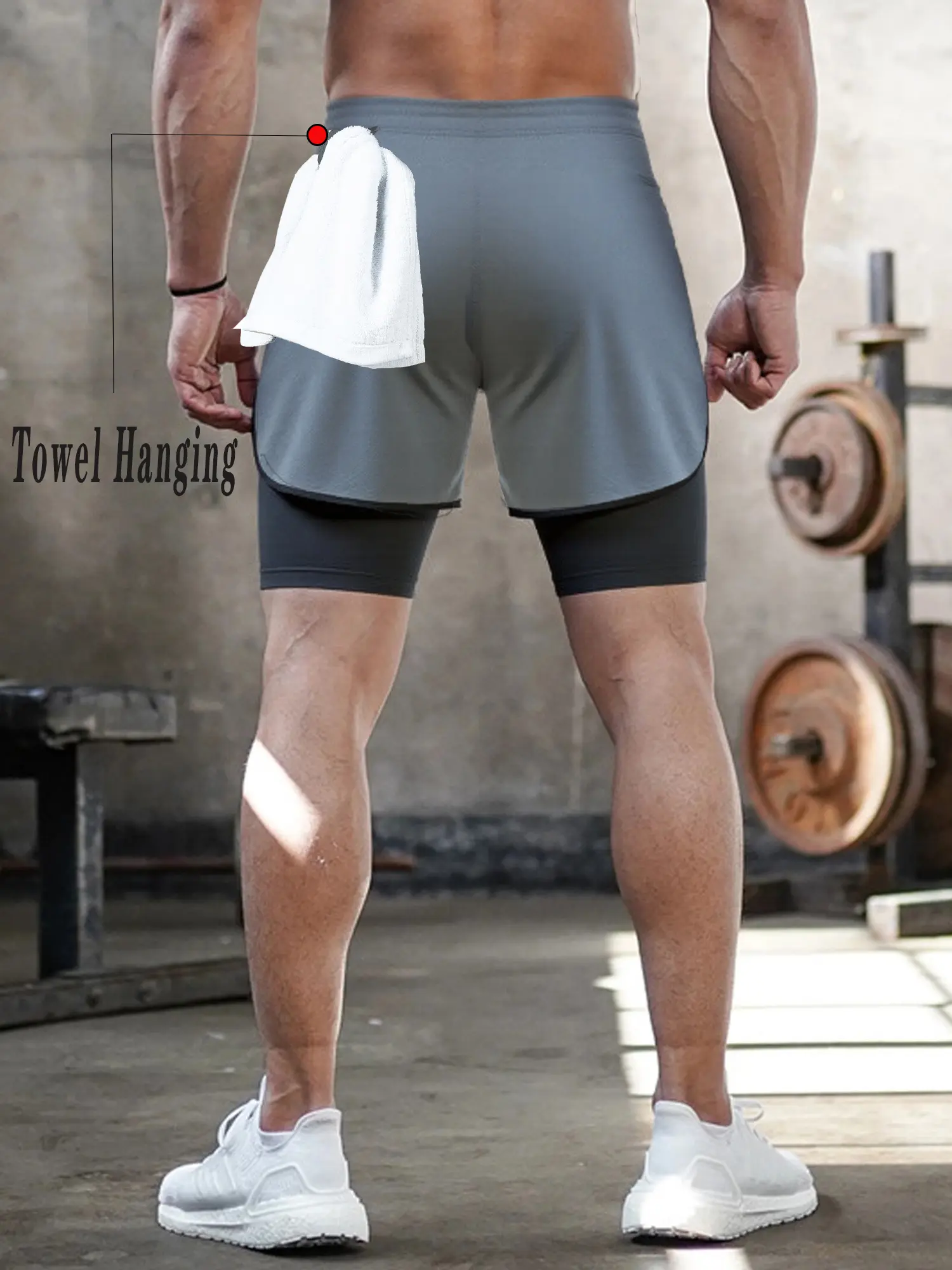Men's casual outdoor sports double-layer shorts three-pack breathable quick-drying summer