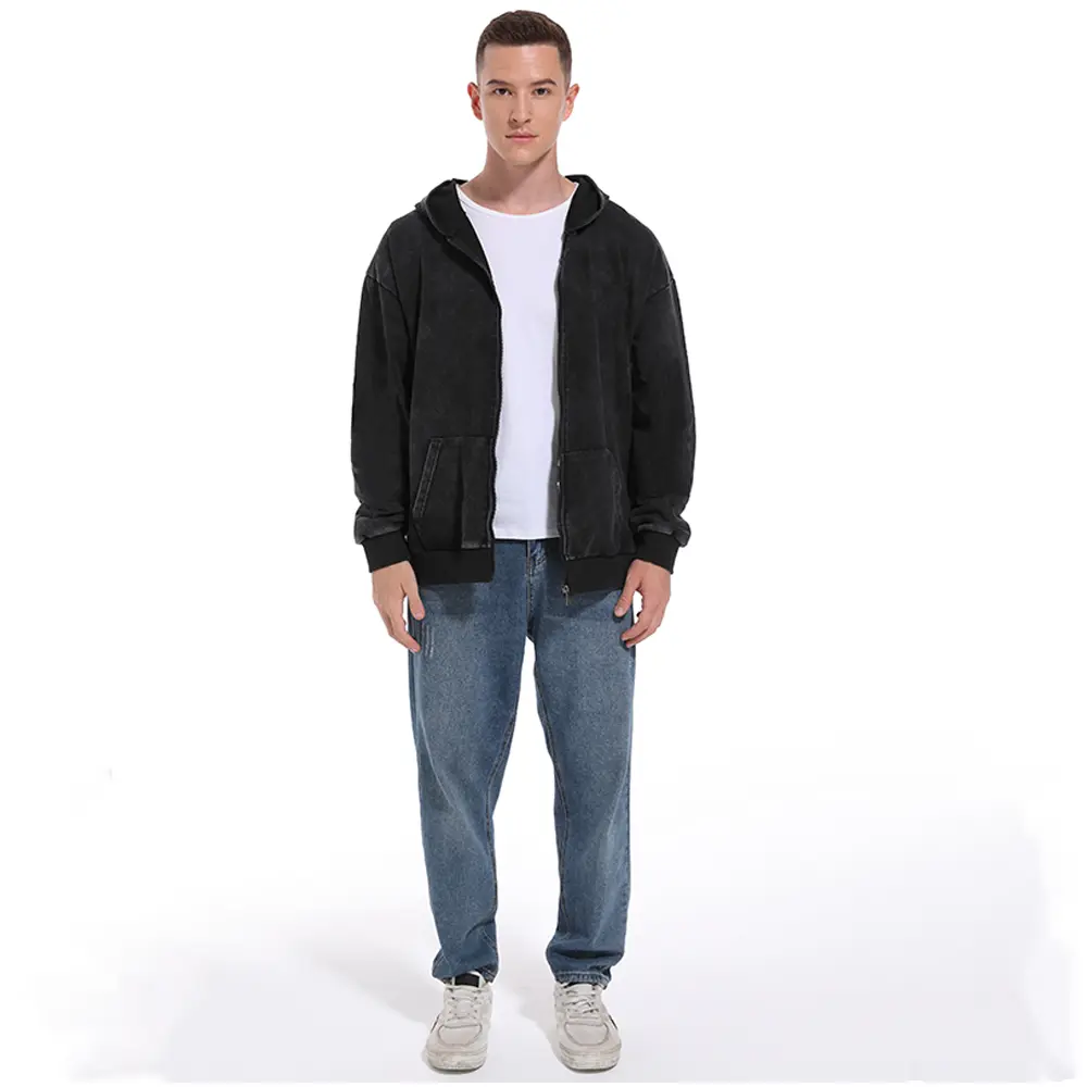 Vintage Washed Hoodies Men Women Cotton Retro Long Sleeve Harajuku Sweatshirts Fashion Loose Pullover Y2k Hip Hop Streetwear
