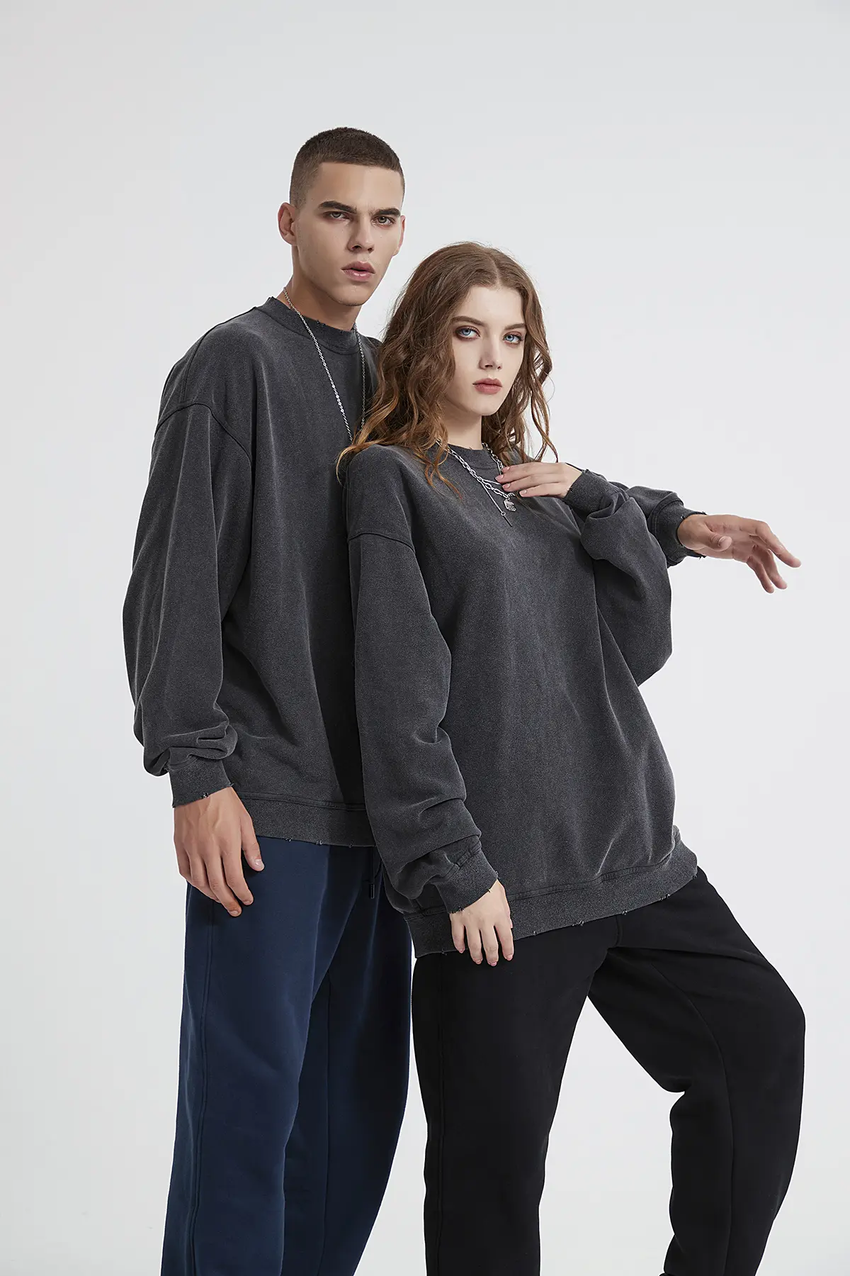 Vintage Washed Hoodies Men Women Cotton Retro Long Sleeve Harajuku Sweatshirts Fashion Loose Pullover Y2k Hip Hop Streetwear