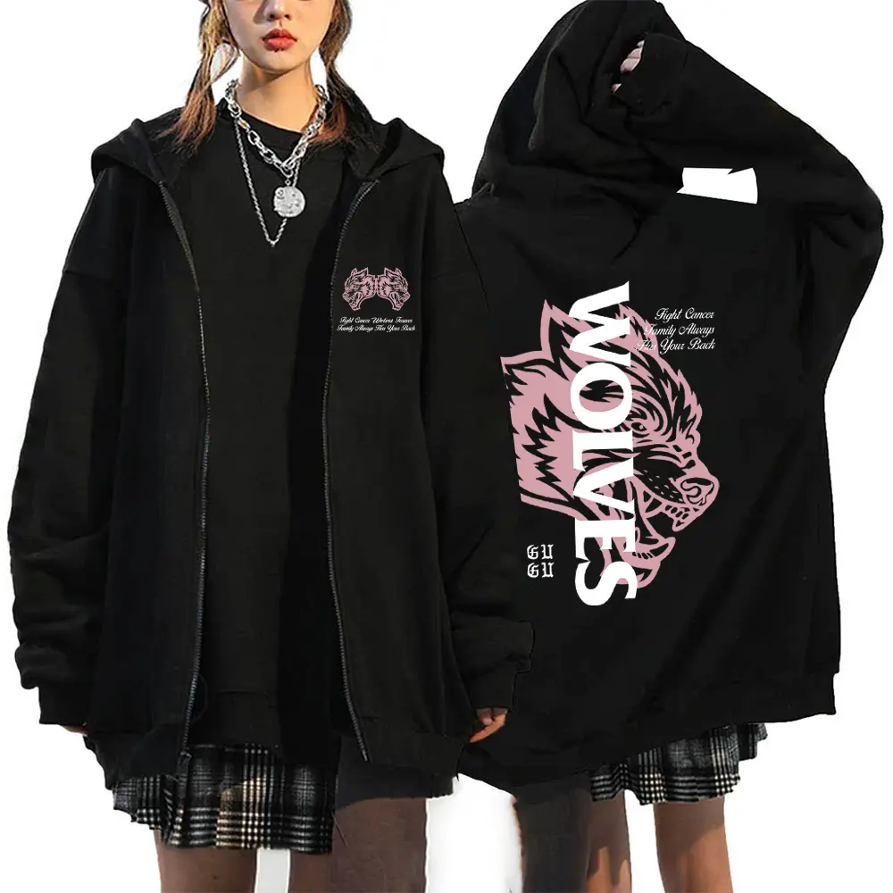 Unisex Zipper Sweatshirt Streetwear Oversized Japanese Anime Prints Graphic Zip-Up Hoodie Autumn And Winter Hoodie Harajuku Coat