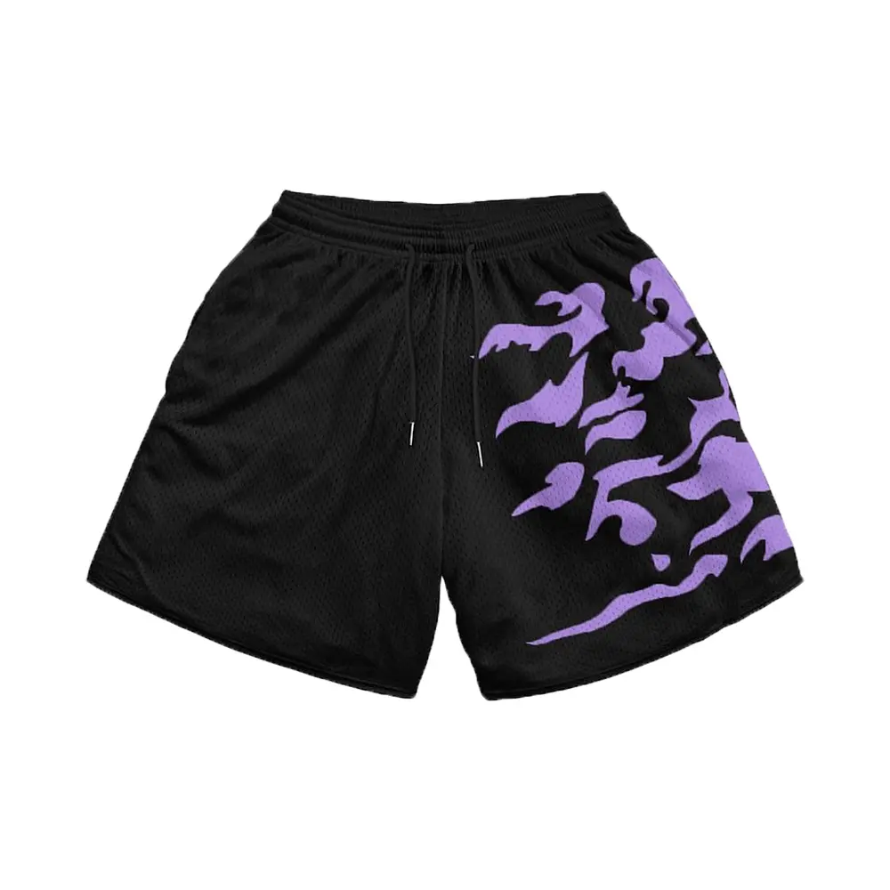 Men's Anime 3D Printed Beach Shorts Elastic Waist Anime Shorts Harman Printed Street Casual Loose Shorts