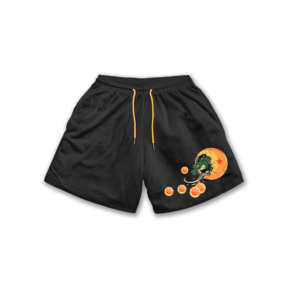 Men's Anime 3D Printed Beach Shorts Elastic Waist Anime Shorts Harman Printed Street Casual Loose Shorts