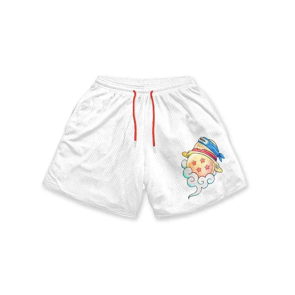 Men's Anime 3D Printed Beach Shorts Elastic Waist Anime Shorts Harman Printed Street Casual Loose Shorts