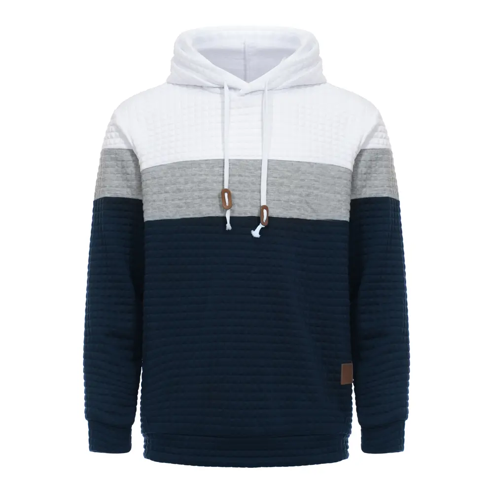 Men's Tri-color Mesh Sweatshirt Hoodie Casual Fashion Pullover Daily Style Spring and Autumn