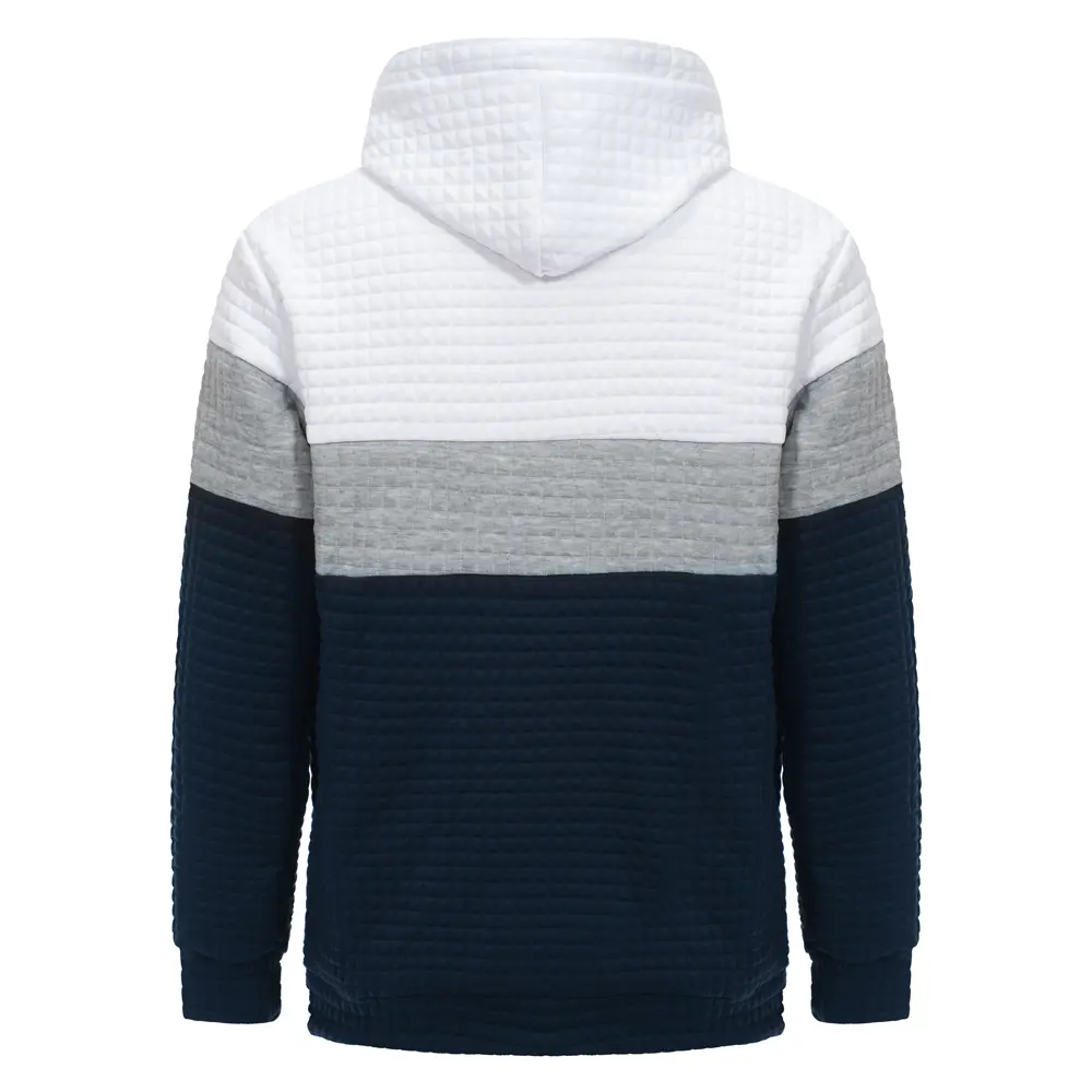 Men's Tri-color Mesh Sweatshirt Hoodie Casual Fashion Pullover Daily Style Spring and Autumn